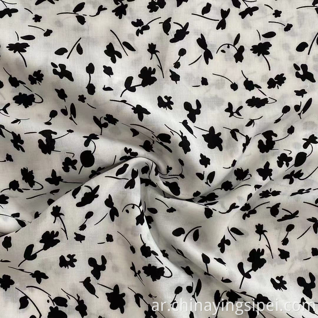 ISP تصنيع النسيج الساخن المطبوعة Viscose Rayon Challis Fabric